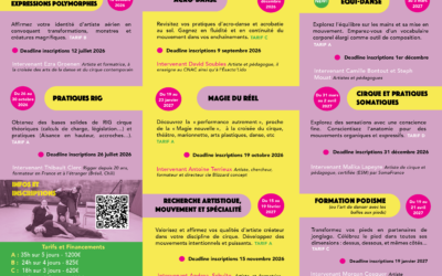 NEW NEW NEW catalogue 2026 pour nos formations courtes